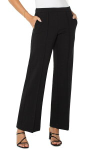 �����@�v�[�� ���T���[���X ���f�B�[�X �{�g���X ���M���X ���C�h���b�O �p���c Liverpoolos Angeles Kayla Wide Leg Pull-On Trousers Black �u���b�N