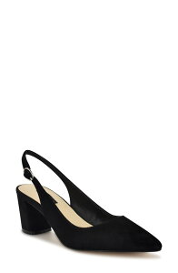 �i�C���E�F�X�g ���f�B�[�X �V���[�Y �q�[�� Nine West Kamsee Slingback Pointed Toe Pump Black �u���b�N