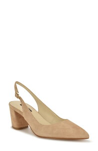 �i�C���E�F�X�g ���f�B�[�X �V���[�Y �q�[�� Nine West Kamsee Slingback Pointed Toe Pump Light Natural