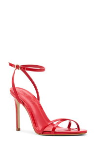 �X�e�B�[�u �}�f�� ���f�B�[�X �V���[�Y �q�[�� �T���_�� �A���N�� Steve Madden Ankle Strap Stiletto Sandal Red Patent ���b�h