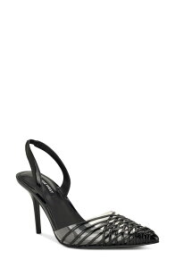 �i�C���E�F�X�g ���f�B�[�X �V���[�Y �q�[�� �L���b�v Nine West Pemma Slingback Pointed Cap Toe Pump Black �u���b�N