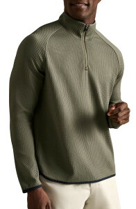 ���[�k �����Y �A�E�^�[ �p�[�J�[�E�X�E�F�b�g �n�[�t�W�b�v Rhone Founders Golf Quarter Zip Smokey Olive �I���[�u