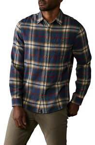 �m�[�}���u�����h �����Y �g�b�v�X �V���c The Normal Brand Hudson Flannel Button-Up Shirt Eventide Plaid �`�F�b�N