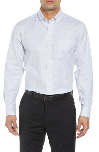 �J�b�^�[�A���h�o�b�N �����Y �g�b�v�X �V���c �I�b�N�X�t�H�[�h �R�b�g�� Cutter & Buck Cotton Blend Oxford Stripe Shirt Light Blue �u���[
