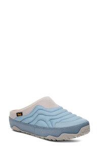 �e�o ���f�B�[�X �V���[�Y �T���_�� �L���e�B���O Teva ReEmber Terrain Quilted Waterepellent Mule Dusty Blue �u���[