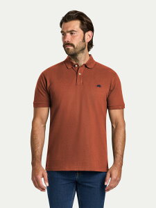 ���C�W���O�u�� �����Y �g�b�v�X �|���V���c �R�b�g�� Raging Bull 100% Cotton Polo Shirt Burnt Orange �I�����W