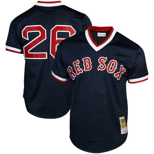 �~�b�`�F��&�l�X �����Y �g�b�v�X �V���c �W���[�W�[ Mitchell & Ness Wade Boggs Boston Red Sox 1992 Authenticooperstown Collection Batting Practice Jersey - Navy �l�C�r�[