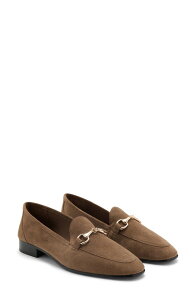 �}���S ���f�B�[�X �V���[�Y �X���b�|���E���[�t�@�[ ���U�[ MANGO Buckleather Loafer Sand �T���h