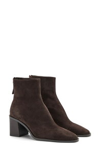 �}���S ���f�B�[�X �V���[�Y �u�[�c�E���C���u�[�c MANGO Round Toe Bootie Chocolate �`���R���[�g