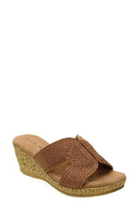 �_�C�r�b�h�e�C�g ���f�B�[�X �V���[�Y �q�[�� �T���_�� David Tate Vibe Wedge Slide Sandal Bronze