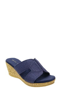 �_�C�r�b�h�e�C�g ���f�B�[�X �V���[�Y �q�[�� �T���_�� David Tate Vibe Wedge Slide Sandal Navy �l�C�r�[