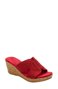 �_�C�r�b�h�e�C�g ���f�B�[�X �V���[�Y �q�[�� �T���_�� David Tate Vibe Wedge Slide Sandal Red ���b�h