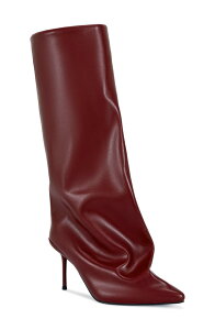 �A�U���A ���� ���f�B�[�X �V���[�Y �u�[�c�E���C���u�[�c AZALEA WANG Couture Crazy Pointy Toe Knee High Boot Burgundy �o�[�K���f�B