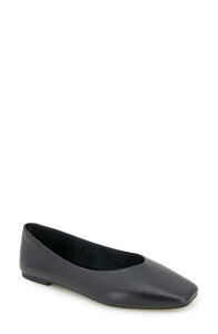 �P�l�X�R�[�� ���f�B�[�X �V���[�Y �p���v�X Kenneth Cole Johanna Square Toe Flat Black Leather �u���b�N