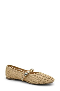 �P�l�X�R�[�� ���f�B�[�X �V���[�Y �p���v�X Kenneth Cole Zeta Mary Jane Flat Natural Raffia