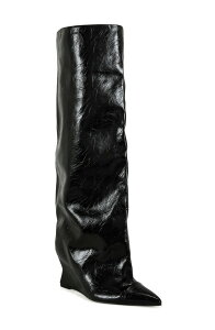 �A�U���A ���� ���f�B�[�X �V���[�Y �u�[�c�E���C���u�[�c AZALEA WANG Kenya Wide Shaft Wedge Boot Black �u���b�N