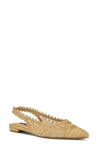 �i�C���E�F�X�g ���f�B�[�X �V���[�Y �p���v�X Nine West Joviaslingback Pointed Toe Flat Light Natural