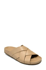 �G�A���\�[���Y ���f�B�[�X �V���[�Y �T���_�� Aerosoles Lecco Woven Slide Sandal Beige Bisque Fx Nappa �x�[�W��
