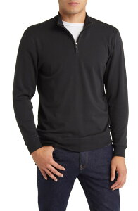 �m�[�}���u�����h �����Y �A�E�^�[ �p�[�J�[�E�X�E�F�b�g �n�[�t�W�b�v The Normal Brand Puremeso Weekend Quarter Zip Top Black �u���b�N