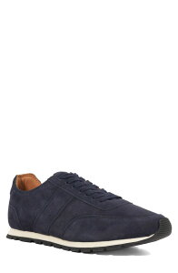 �f���[�������h�� �����Y �V���[�Y �X�j�[�J�[ �X�G�[�h Dune London Treyson Suede Low Top Runner Sneaker Navy �l�C�r�[