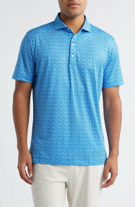 �W���j�[ �I�[ �����Y �g�b�v�X �V���c �t�����[�� �t�����[ johnnie-O Floral Reef PREP-FORMANCE Golf Polo Palisades Blue �u���[