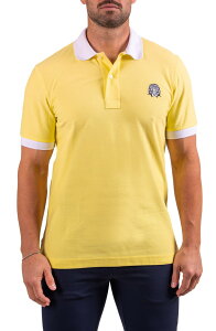 �}�Z�I �����Y �g�b�v�X �|���V���c �i�C���� Maceoo Mozartspecktip Stretch Nylon Polo Yellow �C�G���[