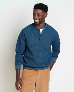 �g�[�h�A���h�R�[ �����Y �g�b�v�X �V���c Toad & Co Bitterroot Long Sleeve Henley Midnight