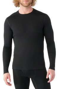 �X�}�[�g�E�[�� �����Y �g�b�v�X T�V���c �N���[�l�b�N Smartwool Classic All Season Merino Base Layer Long Sleeve Crewneck Top Black �u���b�N