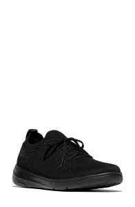 �t�B�b�g�t���b�v ���f�B�[�X �V���[�Y �X�j�[�J�[ �j�b�g FitFlop SUPER-Q Knit Sneaker All Black �u���b�N