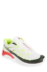 �T������ ���f�B�[�X �V���[�Y �X�j�[�J�[ Salomon Gender Inclusive XT-Pathway 2 Sneaker White/ Yellow �z���C�g