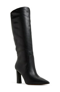 �A���h ���f�B�[�X �V���[�Y �u�[�c�E���C���u�[�c ALDO Nathalee Pointed Toe Knee High Boot Open Black �u���b�N