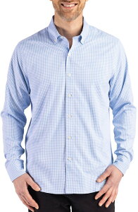 �J�b�^�[�A���h�o�b�N �����Y �g�b�v�X �V���c �_�E�� Cutter & Buck Skylinepiconfidence Check Stretch Button-Down Shirt Atlas/White �z���C�g