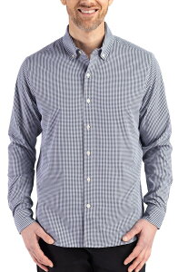 �J�b�^�[�A���h�o�b�N �����Y �g�b�v�X �V���c �_�E�� Cutter & Buck Skylinepiconfidence Check Stretch Button-Down Shirt Navy Blue/White �z���C�g