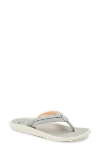 �I���J�C ���f�B�[�X �V���[�Y �T���_�� OluKai Ulele Wateresistant Flip Flop Ash / Ash �A�b�V��