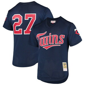 �~�b�`�F��&�l�X �����Y �g�b�v�X �V���c ���b�V�� �W���[�W�[ Men's Mitchell & Ness David Ortiz Navy Minnesota Twins 2002 Cooperstown Collection Mesh Batting Practice Jersey Navy �l�C�r�[