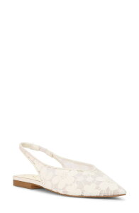 �W�F�V�J�V���v�\�� ���f�B�[�X �V���[�Y �p���v�X Jessica Simpson Mezzah Slingback Pointed Toe Flat Bright White �z���C�g