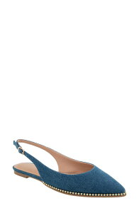 BCB �W�F�l���[�V���� ���f�B�[�X �V���[�Y �p���v�X BCBGeneration Valerie Slingback Pointed Toe Flat Dark Denim �f�j��