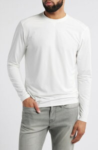 �W���j�[ �I�[ �����Y �g�b�v�X T�V���c johnnie-O Basin Long Sleeve Performance T-Shirt White �z���C�g
