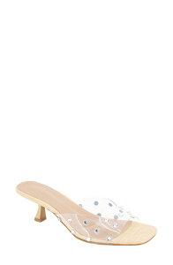 BCB �W�F�l���[�V���� ���f�B�[�X �V���[�Y �q�[�� �T���_�� BCBGeneration Inika 2 Slide Sandal Clear/ Rhinestone