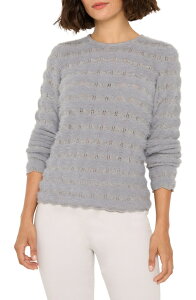 �j�b�N�v���X�]�[�C ���f�B�[�X �A�E�^�[ �p�[�J�[�E�X�E�F�b�g �Z�[�^�[ NIC+ZOE Cozy Wavesweater Shark Grey �O���[