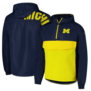 �R���V�A�� �����Y �A�E�^�[ �W���P�b�g�E�u���]�� Men's Colosseum Navy Michigan Wolverines Reloaded Anorak Half-Zip Jacket Navy �l�C�r�[