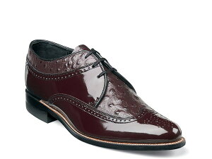 �X�e�C�V�[�A�_���X �����Y �V���[�Y �I�b�N�X�t�H�[�h �E�B���O�`�b�v Stacy Adams Dayton Ostrich Wingtip Oxford Burgundy �o�[�K���f�B