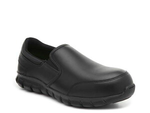 [{bN Y Xb|E[t@[ V[Y Sublite Cushion Steel Toe Slip-On Work Shoe Black