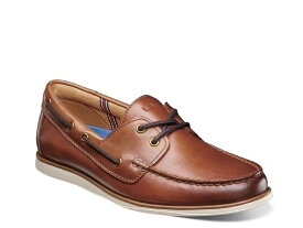 【送料無料】 フローシャイム メンズ デッキシューズ シューズ Atlantic Moc Toe Boat Shoe Cognac