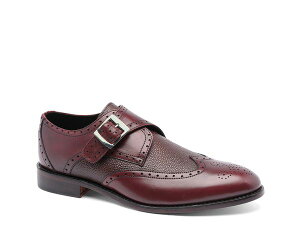 A\j[ BA Y V[Y Xb|E[t@[ NXgbv EBO`bv N Anthony Veer Roosevelt Wingtip Monk Strap Slip-On Burgundy o[KfB