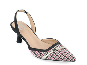 �W�����l �R���N�V���� ���f�B�[�X �V���[�Y �p���v�X Journee Collection Nellia Pump Black Plaid �u���b�N