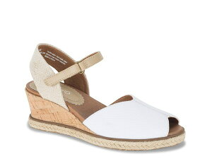 �x�A�g���b�v�X ���f�B�[�X �V���[�Y �T���_�� Baretraps Odetta Espadrille Wedge Sandal White �z���C�g