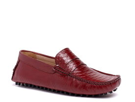 カルロスサンタナ メンズ スリッポン・ローファー シューズ Jorge Penny Loafer Burgundy Croc Print