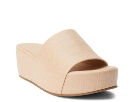 【送料無料】 マチス レディース サンダル シューズ Frida Wedge Sandal Natural Beige Croc Print Leather