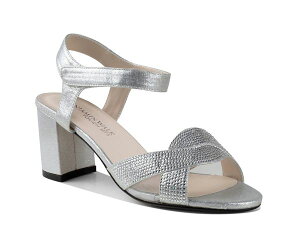 xW~EH[N fB[X V[Y T_ Touch Ups by Benjamin Walk Cam Sandal Silver Metallic Vo[